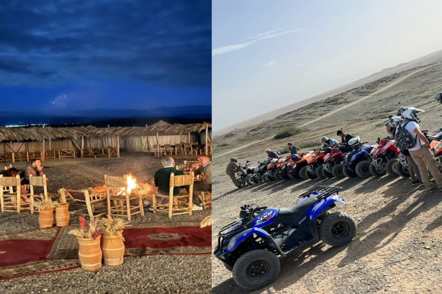 Quad-Bike und Live-Show und Abendessen in der Wüste von Agafay