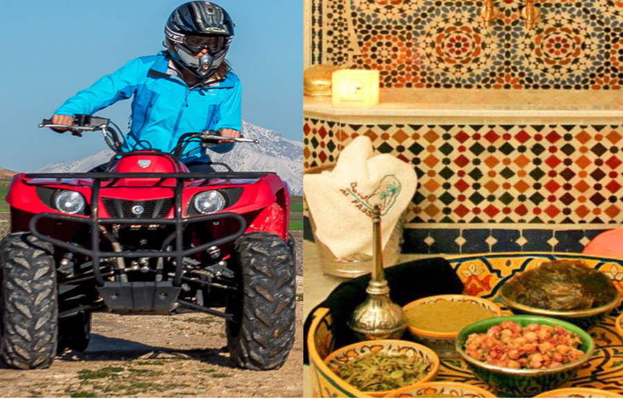 Marrakesch: Palmeraie Quad & traditionelles marokkanisches Spa