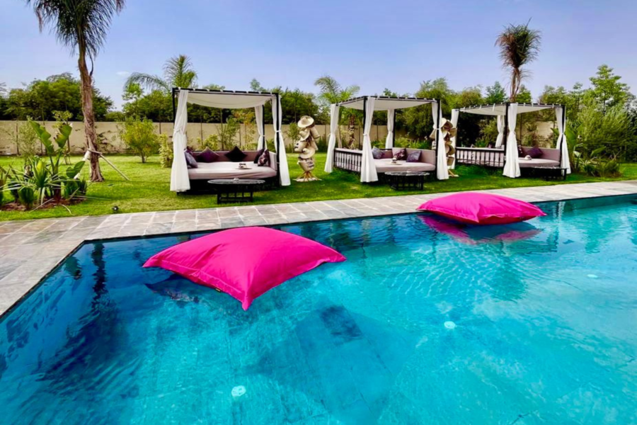 Marrakesch Tageskarte Pool inklusive Mittagessen und Shuttle - Entspannen