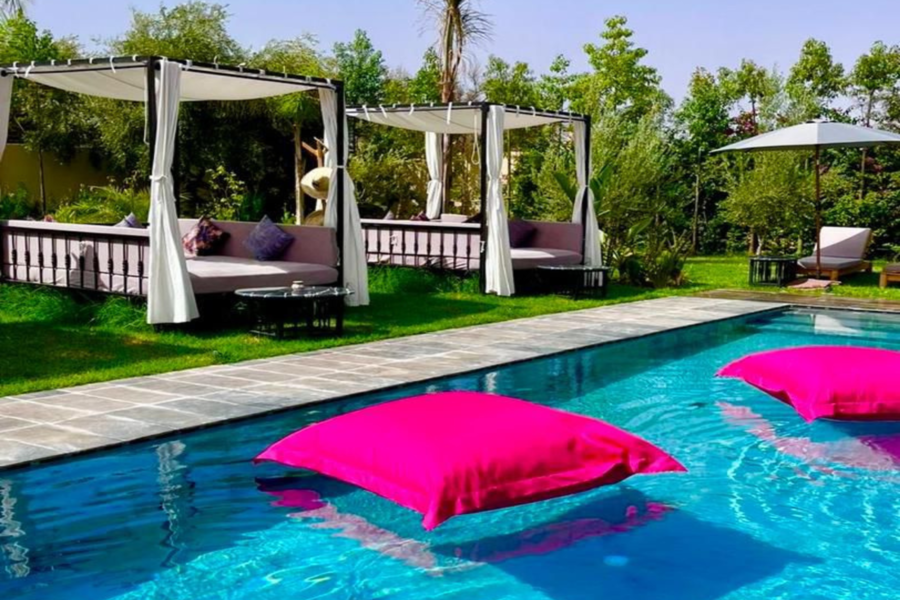 Marrakesch Tageskarte Pool inklusive Mittagessen und Shuttle - Entspannen