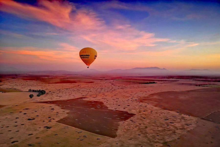 Marrakesch Sonnenaufgang Heißluftballon Abenteuer