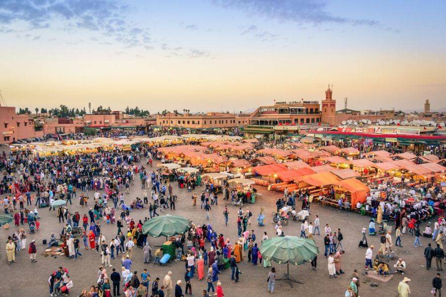 Dachrundfahrt und Medina-Besuch mit Mahlzeiten in Marrakesch