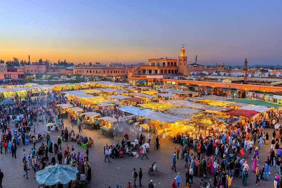 Dachrundfahrt und Medina-Besuch mit Mahlzeiten in Marrakesch