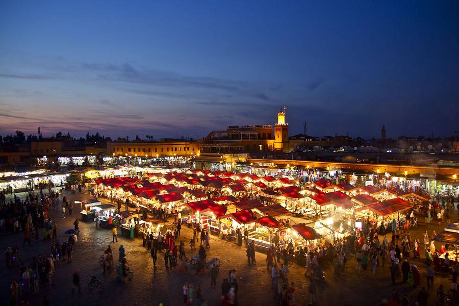 Dachrundfahrt und Medina-Besuch mit Mahlzeiten in Marrakesch