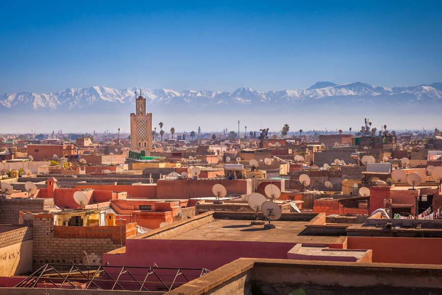 Dachrundfahrt und Medina-Besuch mit Mahlzeiten in Marrakesch