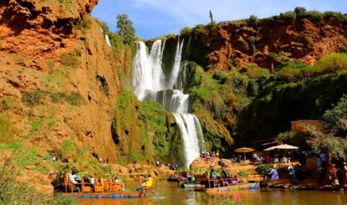 Ganztägige Tour zu den Ouzoud-Wasserfällen mit Bootsfahrt