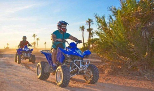 Quadfahrt in der Palmeraie von Marrakesch