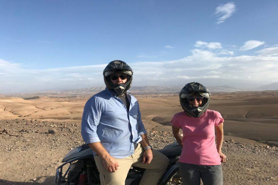 Quad in der Agafay Rocky Desert aus Marrakesch