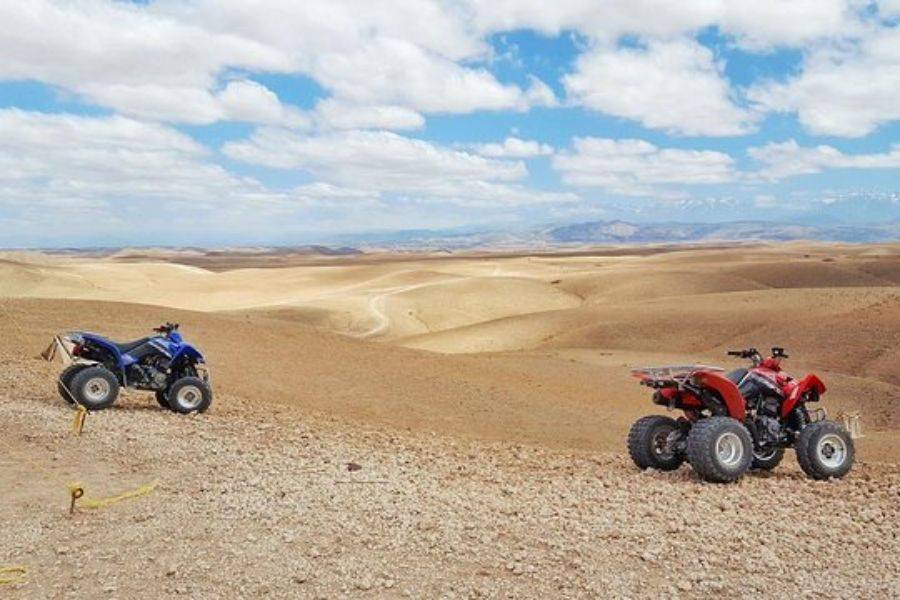 Quad in der Agafay Rocky Desert aus Marrakesch